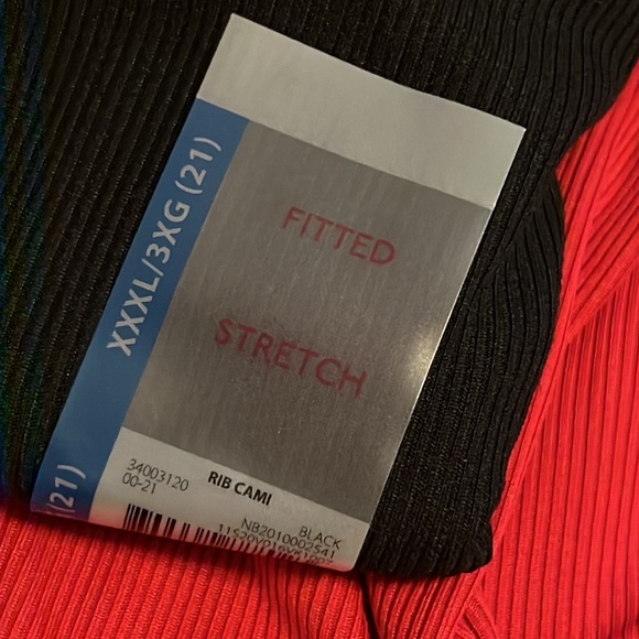 Three brand new XXX rotten cami under shirt tanks. Spaghetti strap red & black - Picture 3 of 4